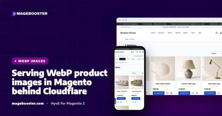 WebP-productafbeeldingen serveren in Magento achter Cloudflare