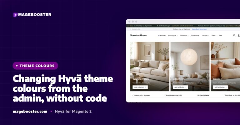 Hyvä-themakleuren aanpassen vanuit de admin, zonder code